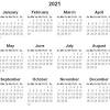 Colored and black & white calendars practically useable in minimal yet elegant styles. 1