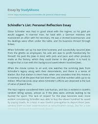 Contribute to ronmamo/reflections development by creating an account on github. Schindler S List Personal Reflection Free Essay Example