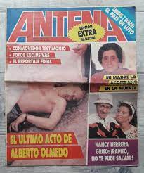 Vintage 1988 Argentina Antena Magazine Alberto Olmedo's Death Yellow  Press