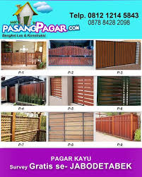 Dengan desain yang sederhana, kayu dapat anda buat tampil lebih cantik dengan finishing cat, melamik, atau pelitur. Harga Pagar Kayu Pagar Rumah