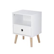 Magnifique table de chevet meubles en bois ,peint à la main avec de décorations florales très agréables. Table De Chevet Enfant Blanche Dreams Maisons Du Monde