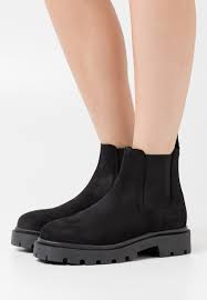 Selected Femme Slfemma Chelsea Boot Classic Ankle Boots Black Zalando Co Uk