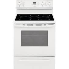 Frigidaire's $1,699 fpgf3077qf gas range has lovely looks to match its high price but is held back by a clunky control panel. Frigidaire 30 Inch 4 8 Cu Ft Freestanding Electric Range With Quick Boil In White The Home Depot Canada