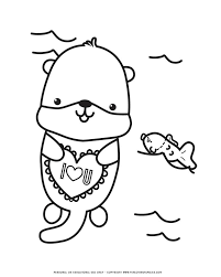 Several species of otters are endangered or critically endangered. Valentine S Day Coloring Pages Fun Loving Families