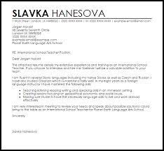 Sample cover letter for applying job abroad. International School Teacher Cover Letter Sample Cover Letter Templates Examples