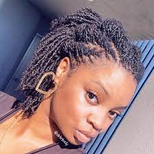 Her Natural Hair Color Absolutely Stunning Aymanienelson Natural Hair Styles Locs Hairstyles Short Locs Hairstyles