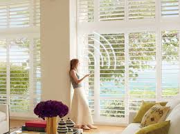 Roller blinds, roman blinds, venetian blinds, vertical blinds, honeycombs and plantation shutters. Motorized Shutters Automated Plantation Shutters Fashion Interiors