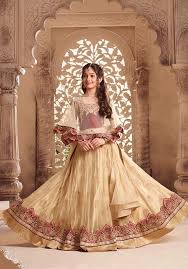 Designer Beige Cape Lehenga Choli For Girls Kids Lehenga Indian Dresses For Kids Wedding Dresses For Girls