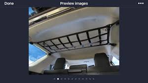 4runner Raingler Rear Ceiling Shelf Net Toyota 4runner 4runner 4runner Accessories