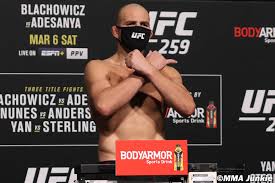 Main card (espn+ ppv at 10 p.m. Ufc 259 Glover Teixeira Makes Weight As Blachowicz Adesanya Backup