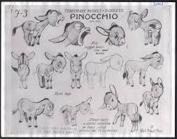 Pinocchio Donkeys Walt Disney Production Animation Model Sheet 1930s 40s D By Charlesscottgallery On Etsy Cartoon Design Cartoon Drawings Animation