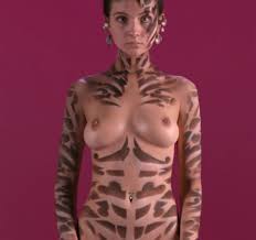 Sawyer Croft Future eyes body paint