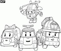 Download Robocar Poli Coloring Pages Printable Games