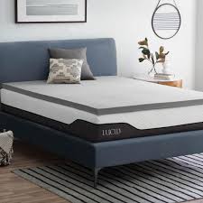 Lucid 2 Bamboo Charcoal Memory Foam Topper Twin Xl Mattress Memory Foam Topper Mattress Buying