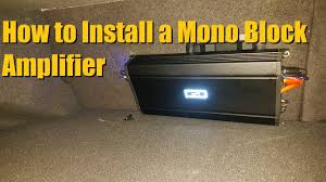 Mono Block Amplifier Install Sub Amp Installation Anthonyj350 Youtube