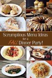 Menu with recipes for elegant dinner party at epicurious.com. Fall Dinner Party Ideas Brownie Bites Blog Fall Dinner Dinner Party Recipes Fall Dinner Party
