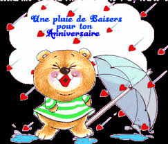 Résultat de recherche d'images pour "gifs bon anniversaire bisous"