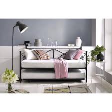 Brimnes daybed with 2 drawers/2 mattresses, white, meistervik firm, twin. Mainstays Monaco Metal Twin Daybed And Trundle Black Walmart Com Daybed With Trundle Metal Daybed Modern Bedroom Furniture