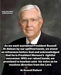 We thank thee, o God, for a prophet To guide us in these latter days🤍✨