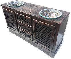 Sinks from morocco fit well with oriental, arabic or moroccan interiors. Moroccan Bathroom Sink Cabinets Vanity At Justmorocco Imports