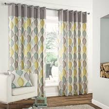 Read on for help choosing hardware location, measuring width, measuring length and finding the perfect curtain rod. Grey Retro Curtain Collection Dunelm Curtains Living Room Retro Curtains Lounge Room Styling