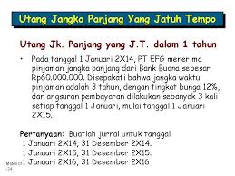Pengakuan liabilitas jangka pendek dilakukan dengan jurnal sebagai berikut : Pertanyaan Tentang Provisi Dan Kontinjensi Studi Indonesia