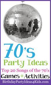 Go for bold and catchy letters and framing, add leather or suede for accenting and voila! 1970 S Birthday Party Theme Ideas Games Playlist