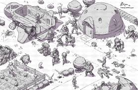Phantasy Star As An Isometric Game By Niklas Jansson Isometric Art Illustration Character Design 2d Game Art