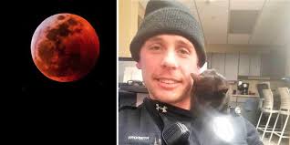 WITH Update!!!) Police Officer Watching Lunar Blood Moon Eclipse Finds  Kitten Buried In 3 Foot Snow Drift