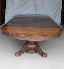 Available is one very elegant oval coffee table with brass claw feet and a harp design. Bargain John S Antiques Round Oak Dining Table Carved Claw Feet 9 Leaves Will Expand To 12 Feet 8 Inches Bargain John S Antiques