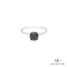 Home Uwe Koetter Black Diamond Solitaire Black Diamond Solitaire Ring Black Diamond Ring