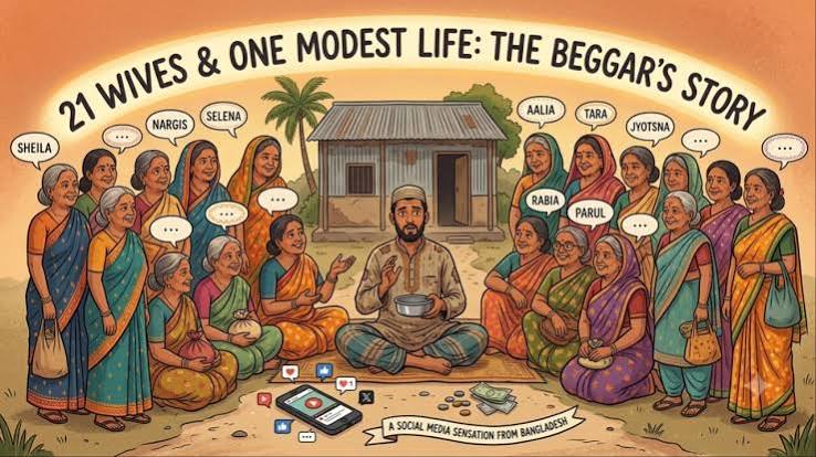 Bangladeshi beggar has 21 wives, admits he struggles to remember their names: 'Couldn't say no'