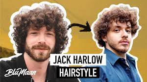 Jack Harlow's Signature Curly Hairstyle and Tutorial | Barber Cuts |  BluMaan - YouTube