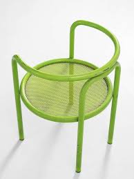 Gae Aulenti Locus Solus Green Colored Metal Dining Room Set 9 In 2020 Metal Dining Room Dining Room Set Outdoor Chairs