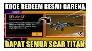 Free fire terbaru 2020 hari ini server indonesia, kode redeem free fire terbaru 2020 bundle alok, kode redeem free fire terbaru 2020 hari ini scar titan, kode redeem free. Kode Redeem Scar Titan Youtube