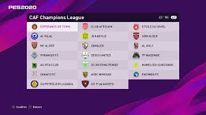 There are no matches for the caf champions league in july 2021. Pes 2020 Ps4 Option File Caf Champions League Pesnewupdate Com Free Download Latest Pro Evolution Soccer Patch Updates