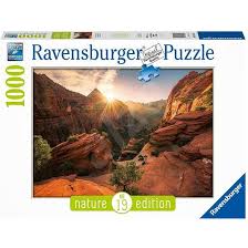 Please ask for shipping quote. Ravensburger 167548 Zion Canyon Usa 1000 Pieces Puzzle Alzashop Com