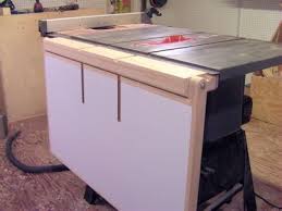 Make A Folding Out Feed Table For Your Table Saw Craftsman Table Saw Table Saw Extension Diy Table Saw