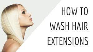 After washing the weave hair extensions, remove them from the water and rinse them under a running tap, holding the extensions at the top of the weft. How To Wash Hair Extensions