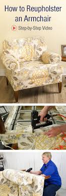 How to refinish and reupholster a bench. How To Reupholster An Armchair Upholstery Diy Redo Furniture Reupholster Furniture