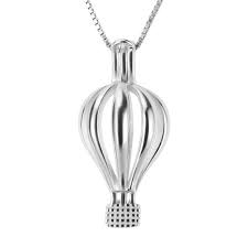 Romantic 1 Piece 925 Sterling Silver Hot Air Balloon Cage Pendant Do Hope You Actually Do Enjoy The Image This Is O Pearl Cage Pendant Pendant Akoya Pearls