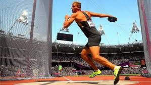 Canada's damian warner rode a blistering start to take the halfway lead in the olympic decathlon on wednesday, tying his own world record in 100 metres and bettering the games' best in long jump. Pascal Behrenbruch Of Germany Competes During The Men S Decathlon Discus Throw Discus Throw 2012 Summer Olympics Olympic Athletes