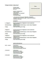 German Cv Template Lebenslauf Joblers