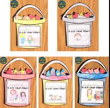 How does a hand go with a glove? Bucket Filler Activities Bulletin Board Idea Awards Treats Lessons For Little Ones By Tina O Block