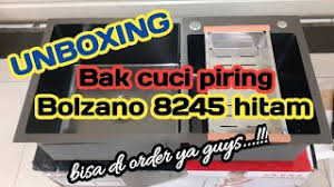 Kitchen sink onan 8245 2 lubang paket komplit. Kitchensink Sinkbolzano Bakcucipiring Kitchen Sink Bak Cuci Piring Bolzano 8245 Hitam Youtube
