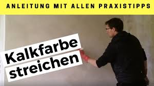 Kalkfarbe Aus Weisskalkhydrat Auf Einer Kalkputzwand Streichen Alle Schritte Der 2 Kalkanstrich Youtube