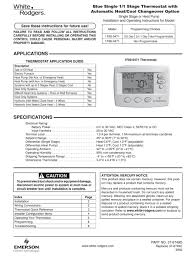 The thermostat requires 3 wires to the thermostat. White Rodgers 1f80 0471 Instructions Manual Pdf Download Manualslib