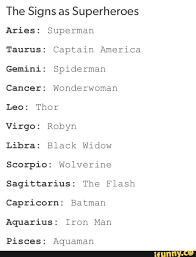 Signs As Superheros I M A Capricorn What Are You Zodiac Signs Funny Zodiac Zodiac Signs