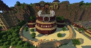 Naruto Map Konoha And Sunagakure 1 8 X Minecraft Map Naruto World Map Naruto Minecraft Houses