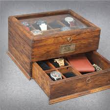 Personalized Rustic Men S Watch Box For 12 By Ourweddinginvites Wooden Watch Box Wood Watch Box Mens Watch Box